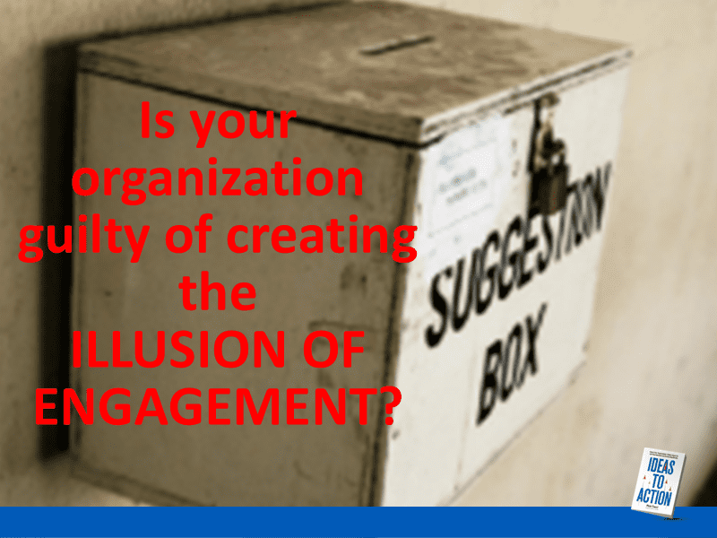 Symbol of the Illusion of Engagement: Locked Suggestion Box