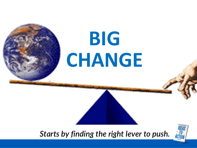 Metaphor for Embracing Simple Tools to Solve Big Problems.