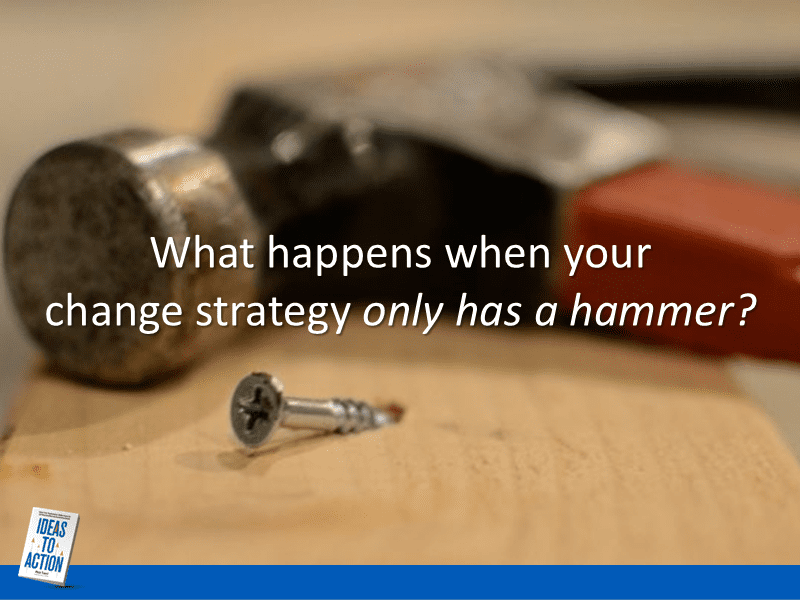 Metaphor for Problem of Dogmatic Process in Change Strategy.