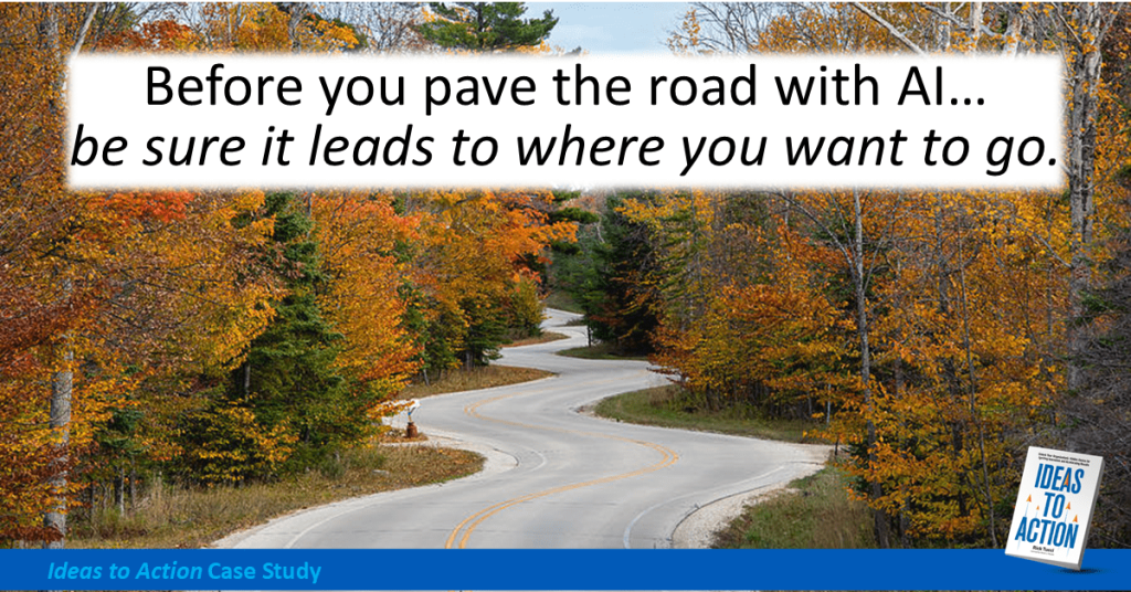 Winding road image symbolizing process uncertainty before engaging frontline employees to define clear paths forward.