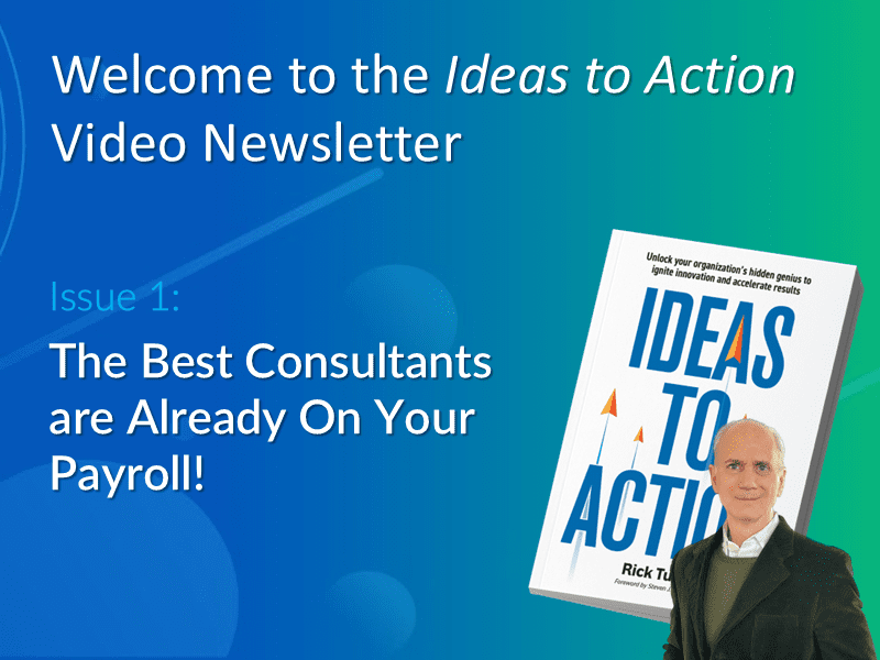 Video featuring author Rick Tucci describing the core idea behind his book, Ideas to Action